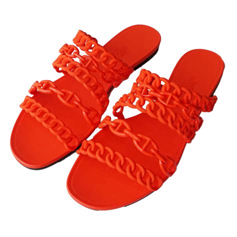 hermes flat sandals jelly|hermes jelly flat sandals.